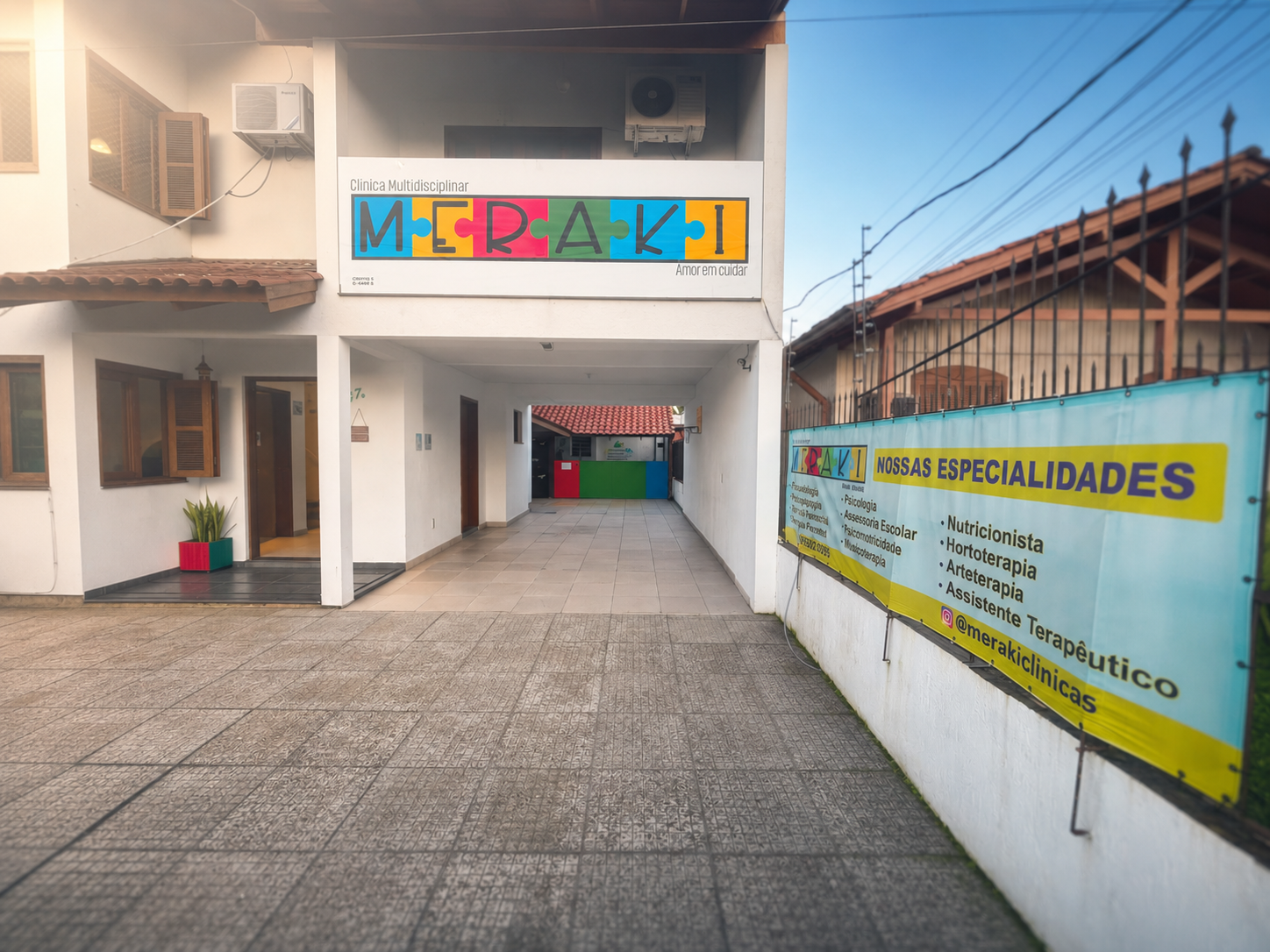 Fachada da Clínica Meraki